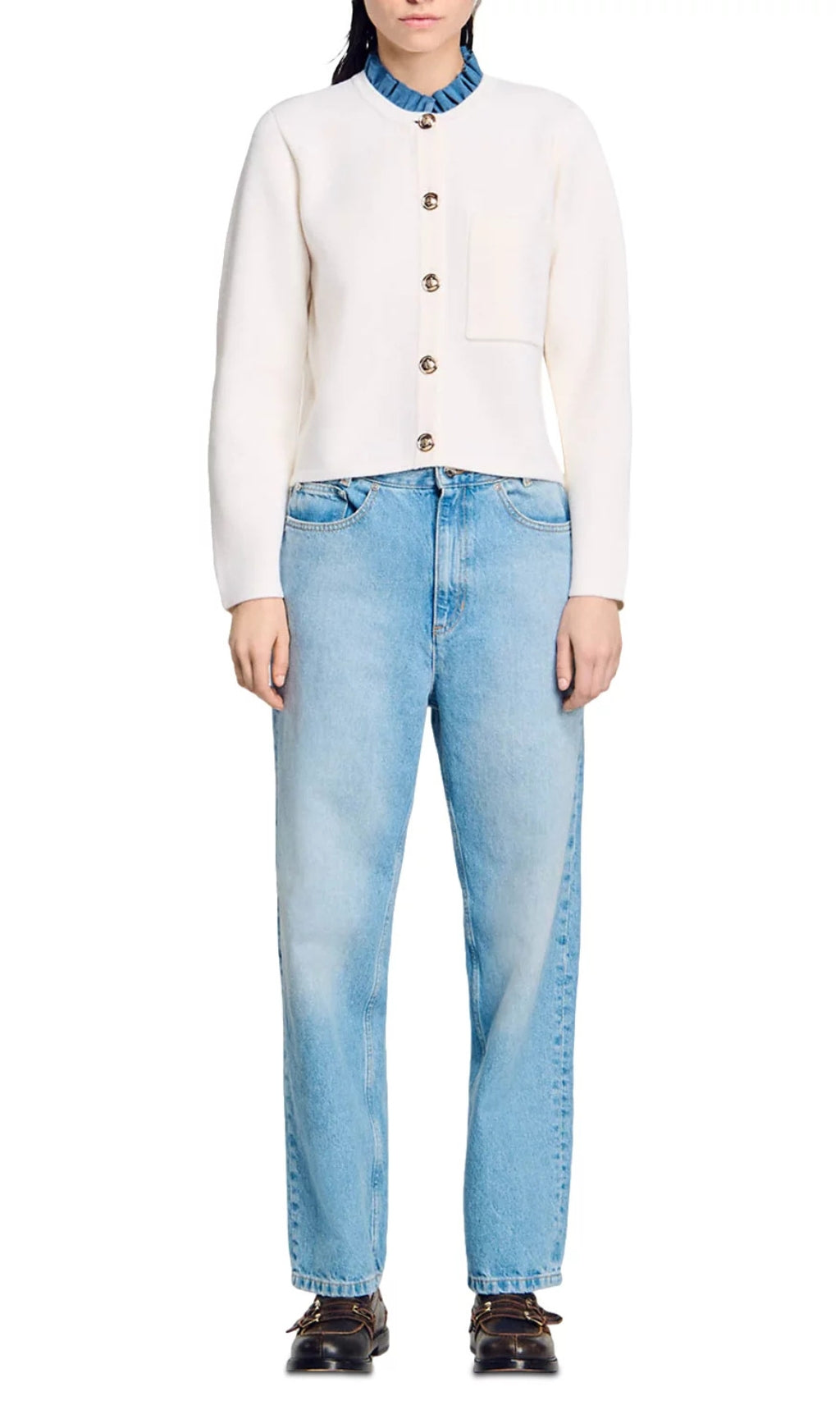 Meunier White Cardigan