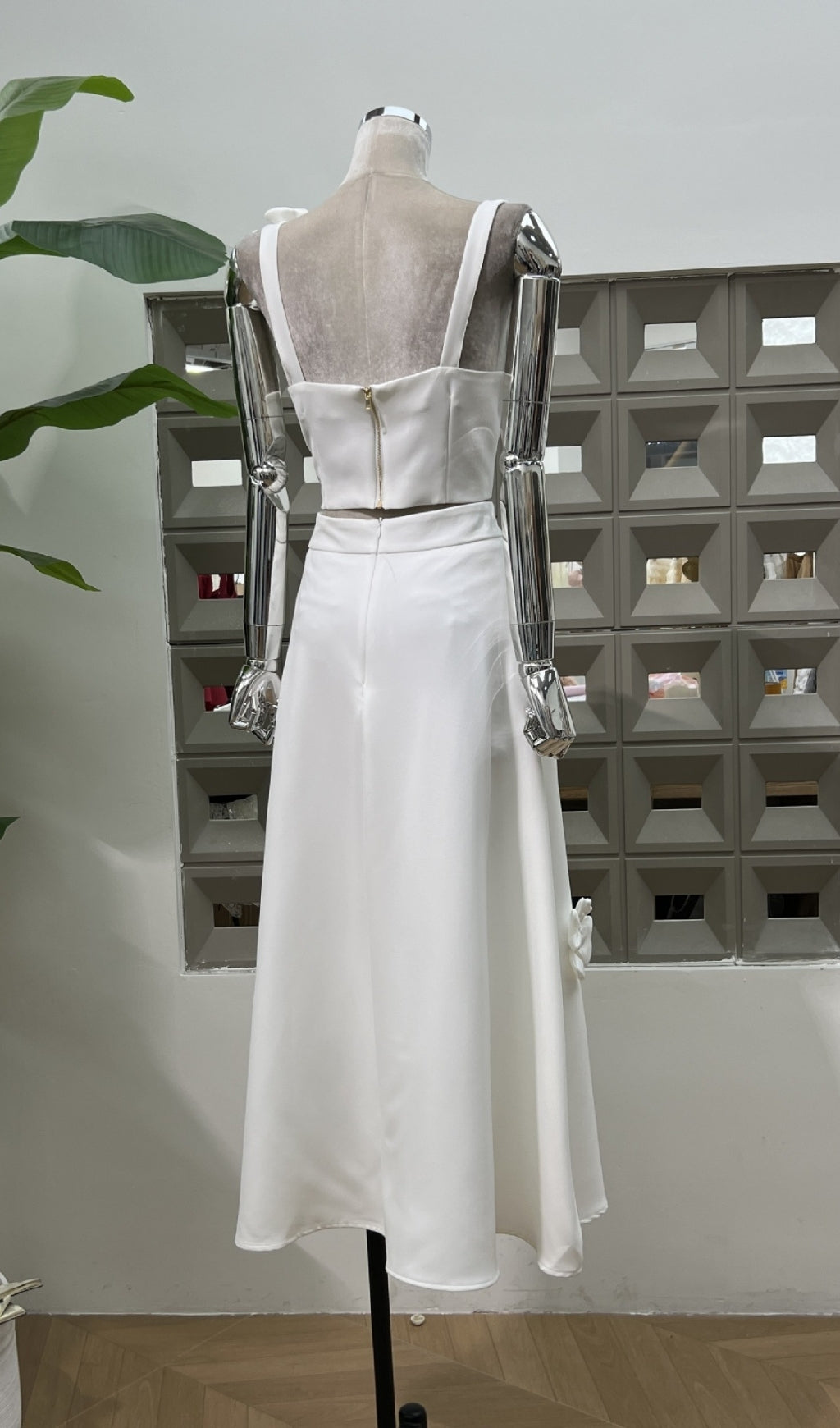 Evie Flower Embellished Skirt Set