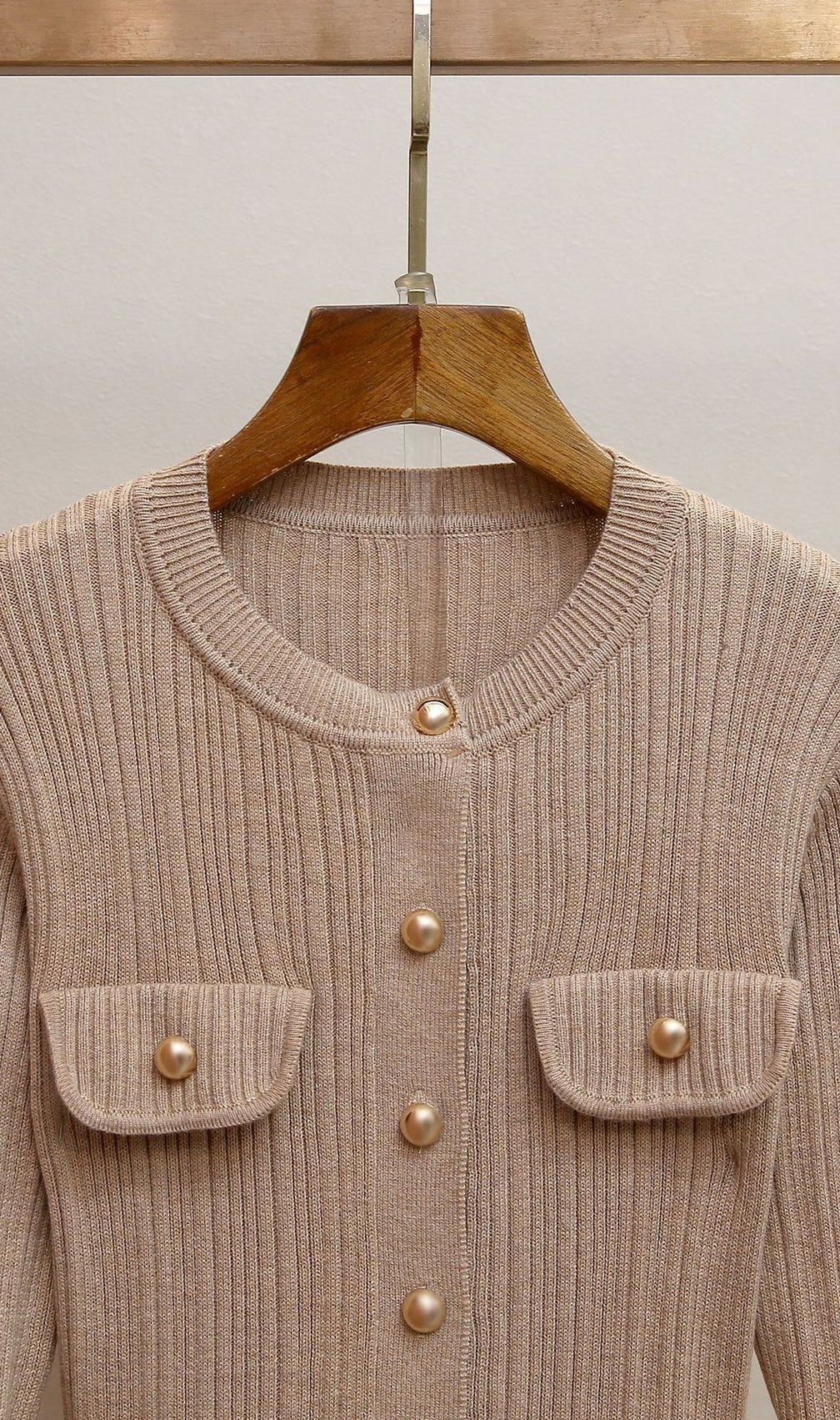 Glamorous Jetje Gold Shimmer Knit & Satin Belted Midi Dress