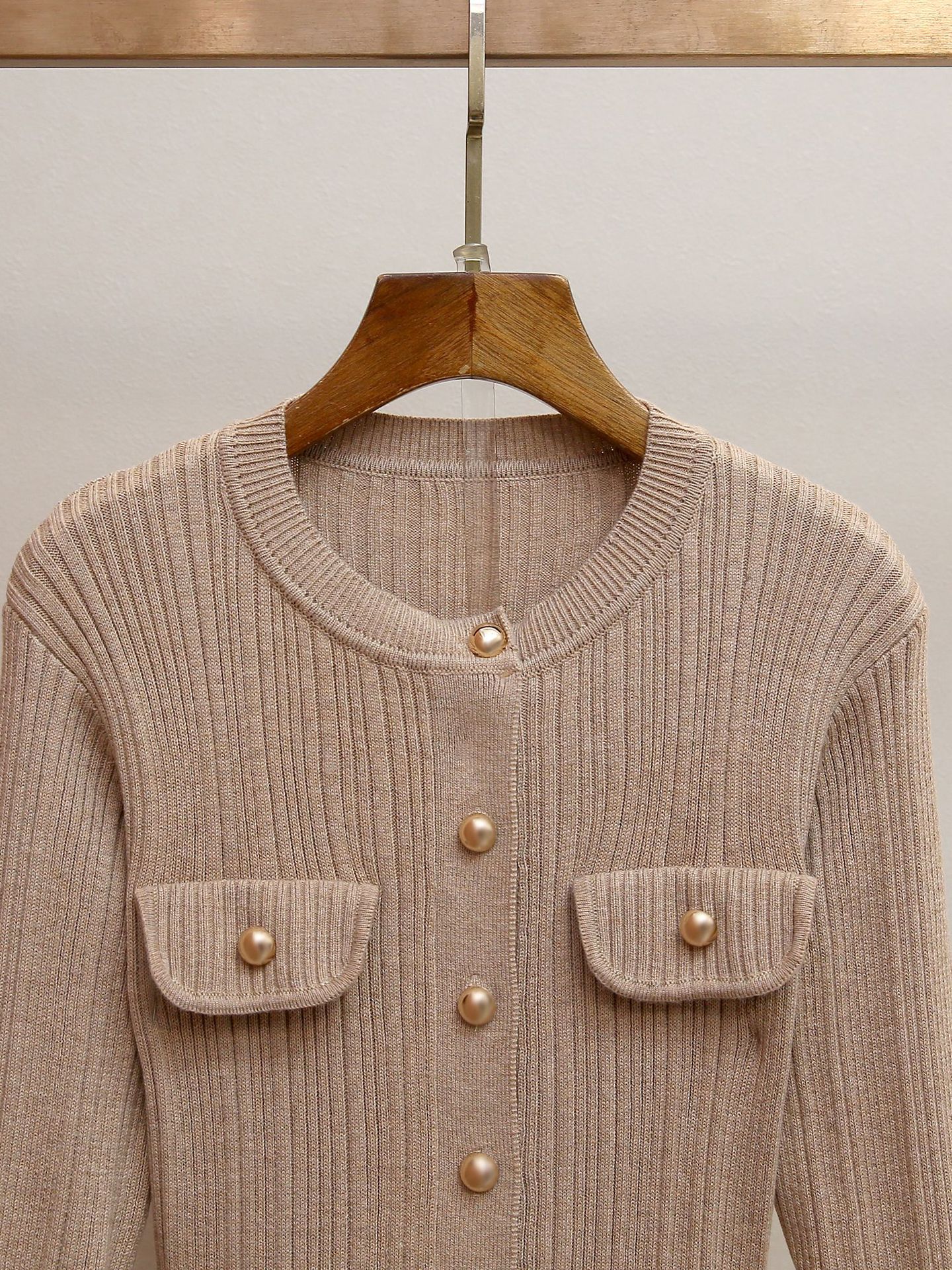 Glamorous Jetje Gold Shimmer Knit & Satin Belted Midi Dress