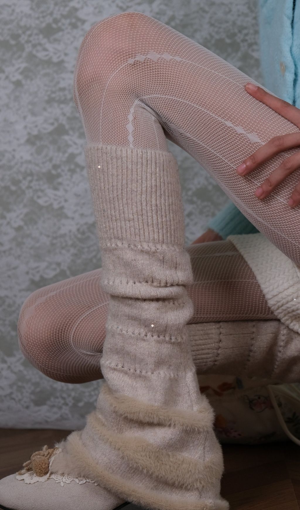 White Tights & Loose Socks Set