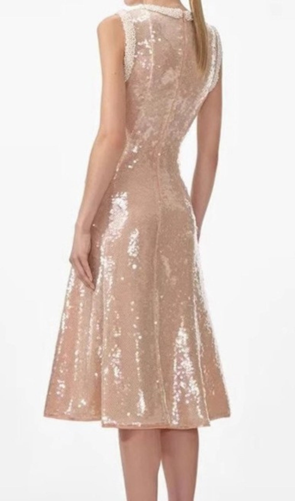 Chaniya Sequin Sleeveless Midi Dress