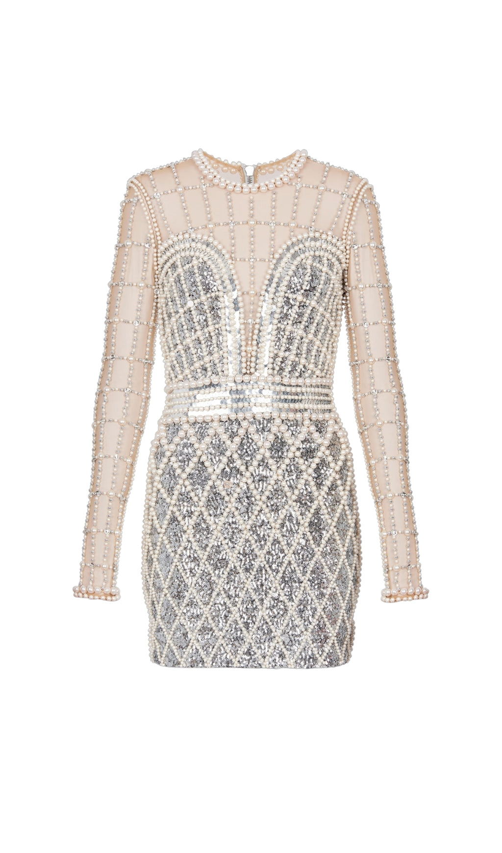 Alvarado Beaded Sequin Mini Dress