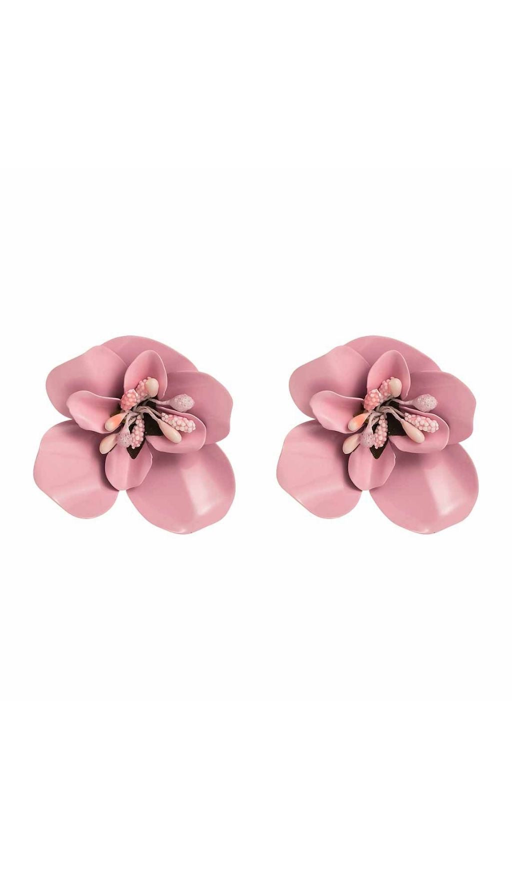 Jovia White Flower Statement Earrings | Elegant Floral Chic for Women
