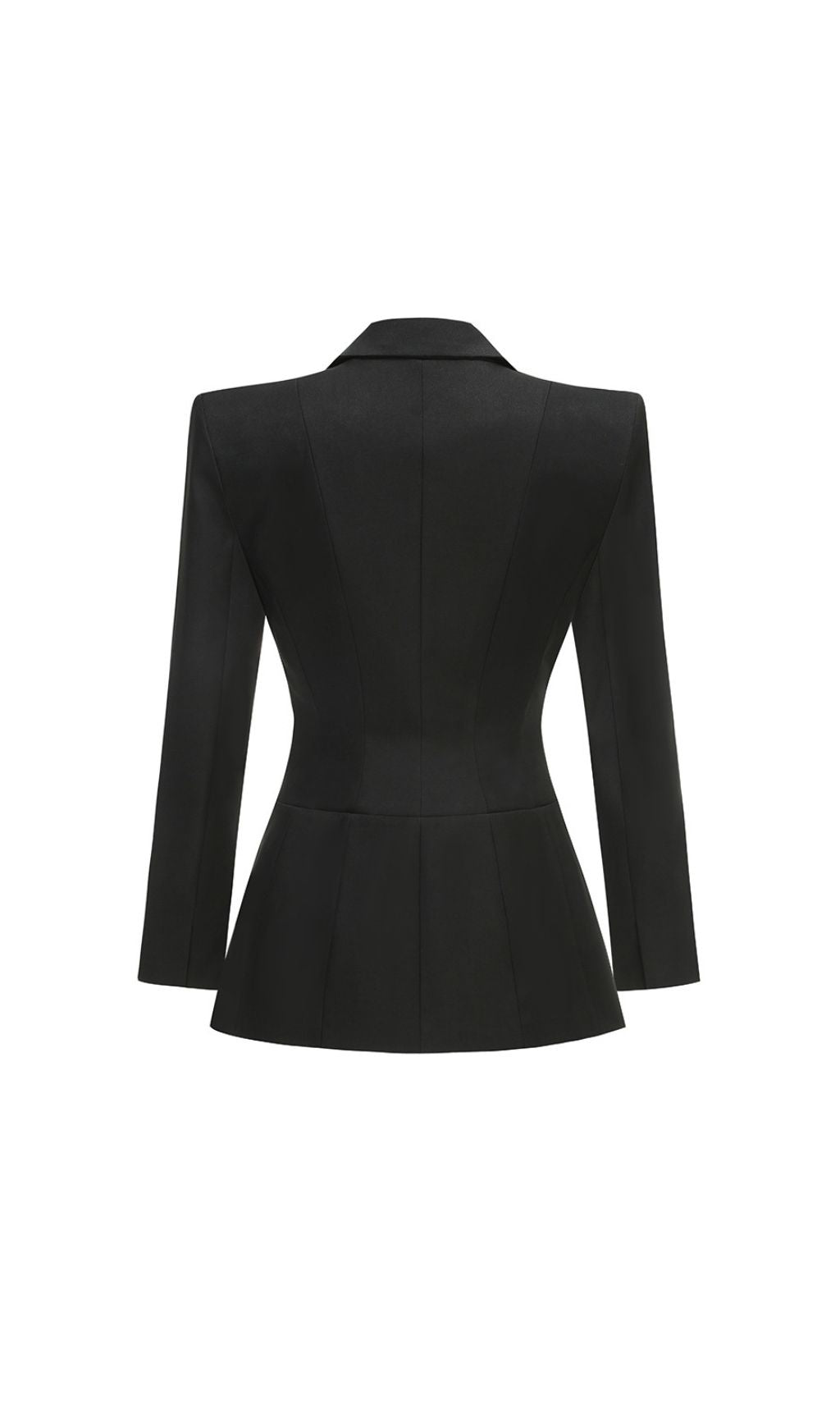 Ishan Black Lace-Up Blazer Dress | Daring Tailoring & Figure-Sculpting Style