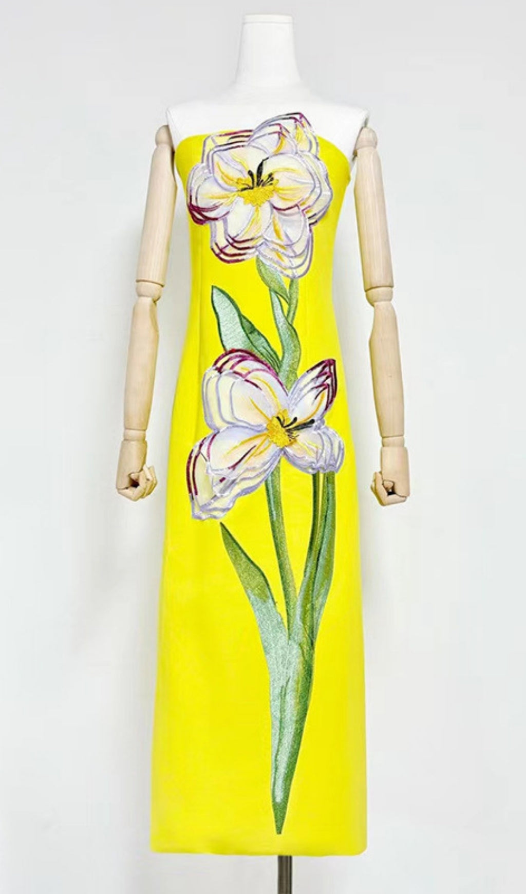 Freddy Strapless Flower Maxi Dress