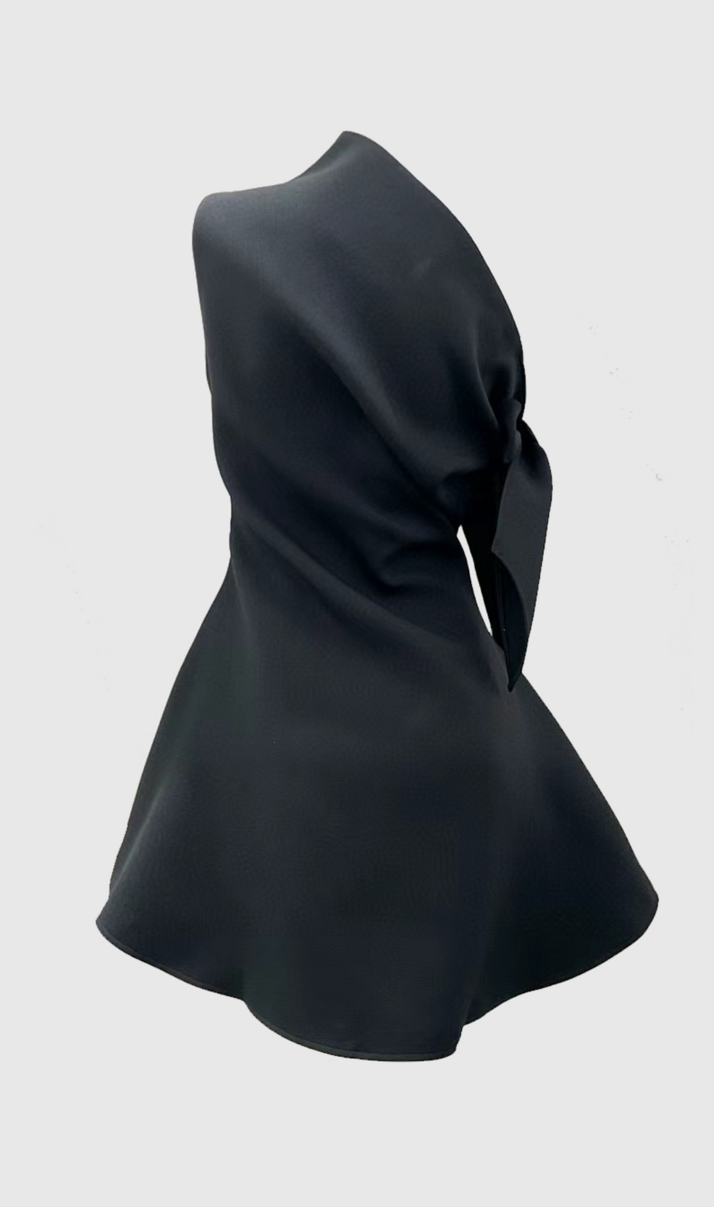 Calwa Asymmetric One Shoulder Flare Mini Dress