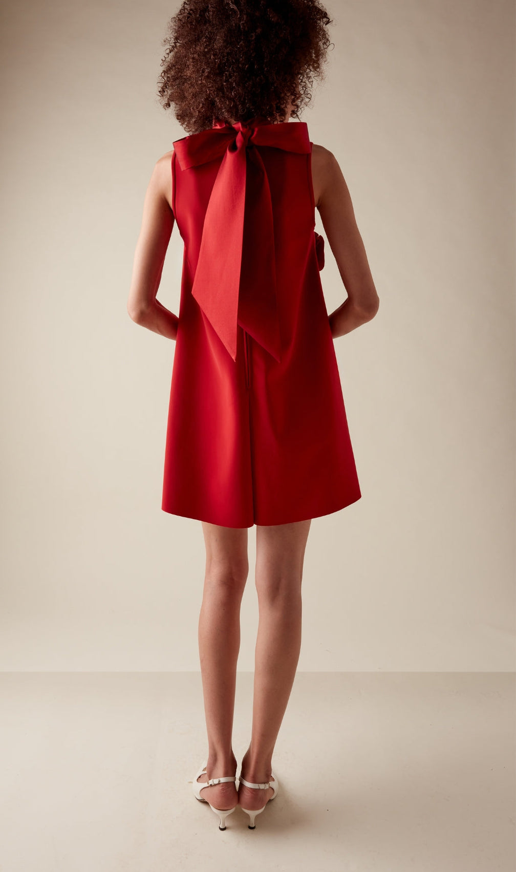 Bojan Red Flower Embellished Mini Dress