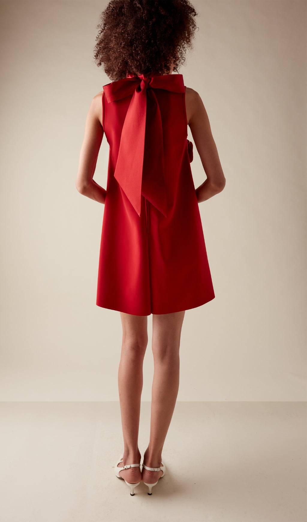 Bojan Red Flower Embellished Mini Dress