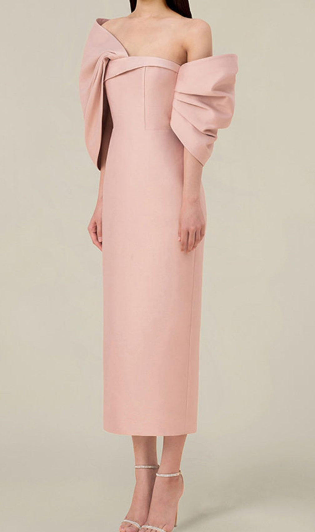 Alcyone Off Shoulder Midi Dress