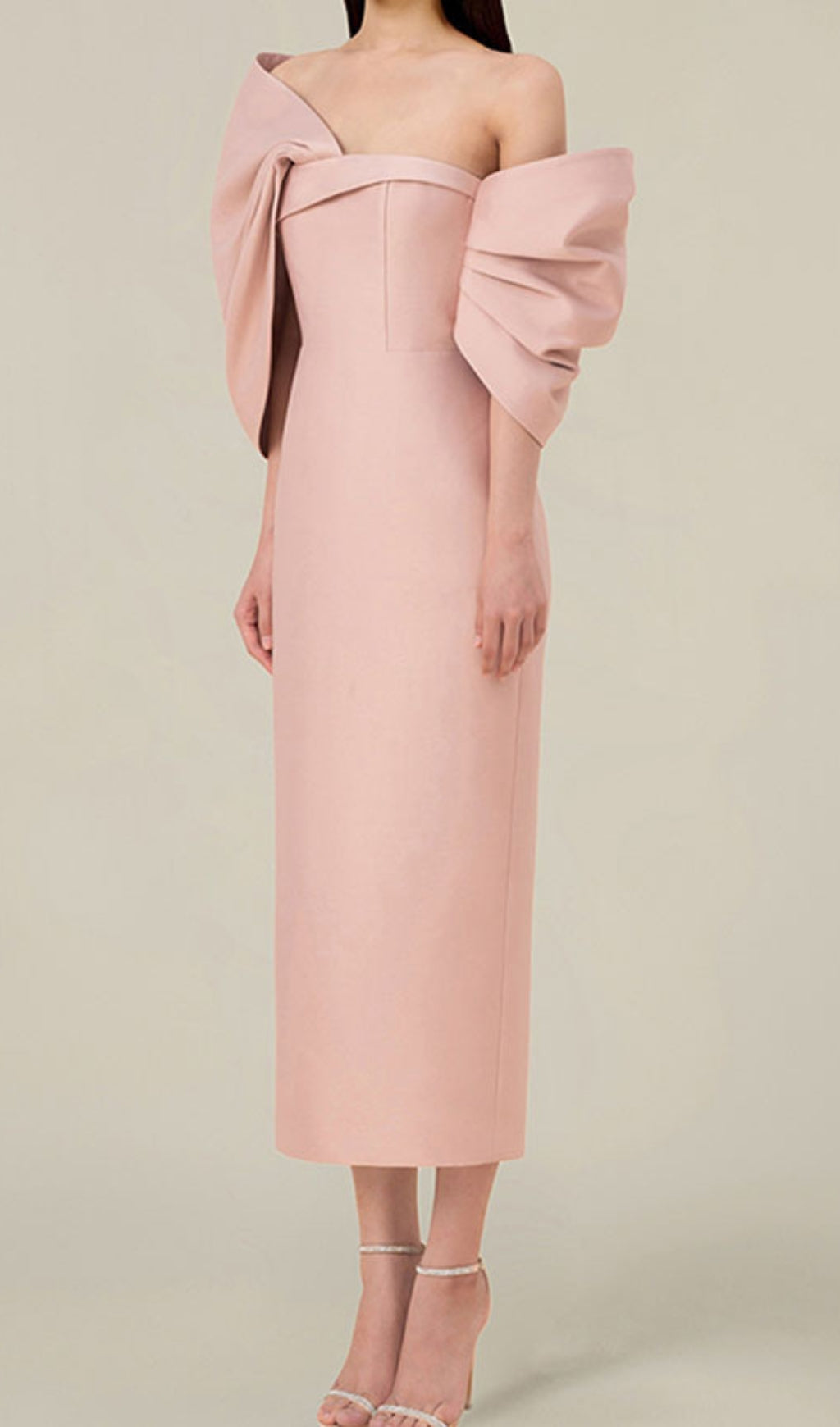 Alcyone Off Shoulder Midi Dress