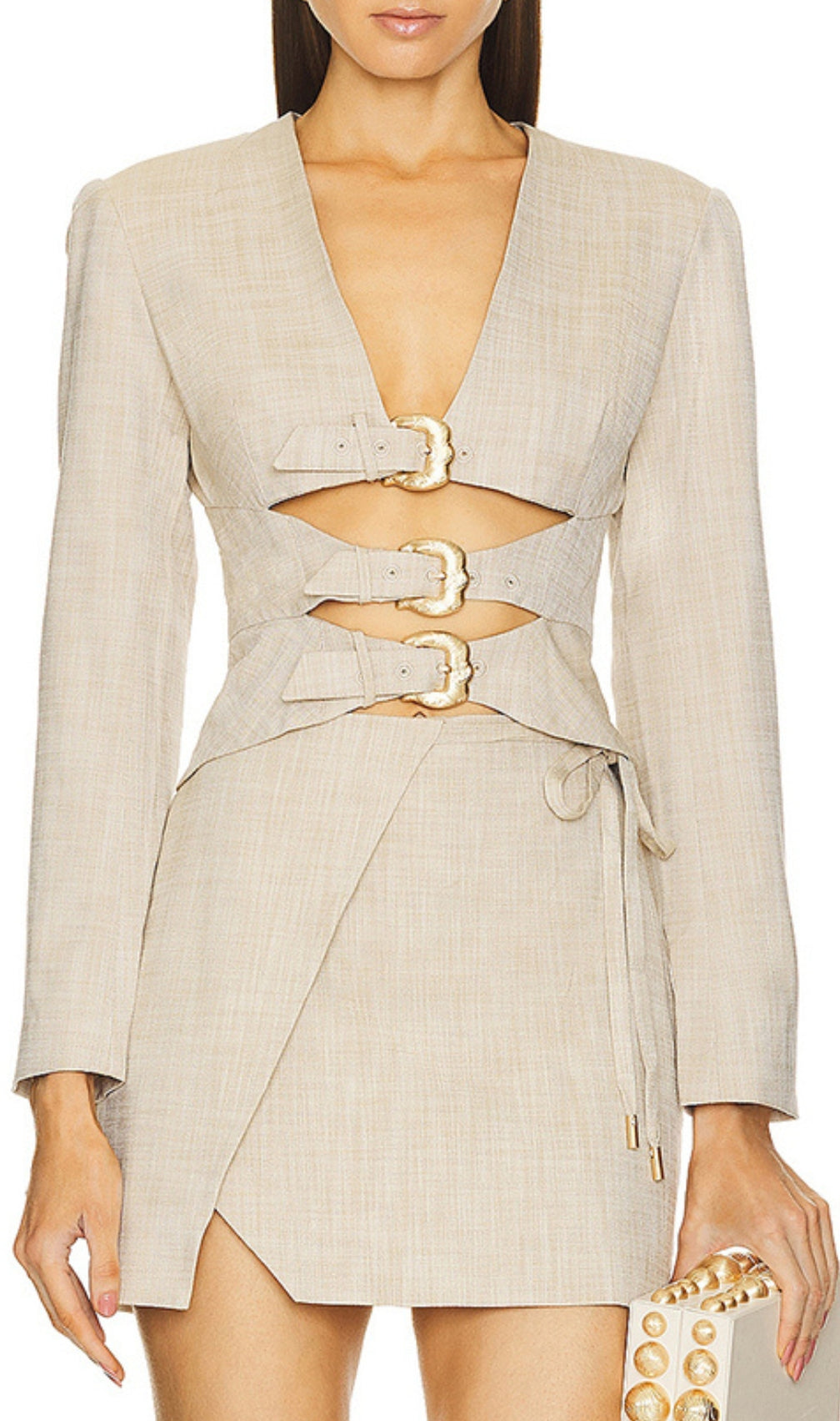 Barth Belt Blazer Two-Piece Set