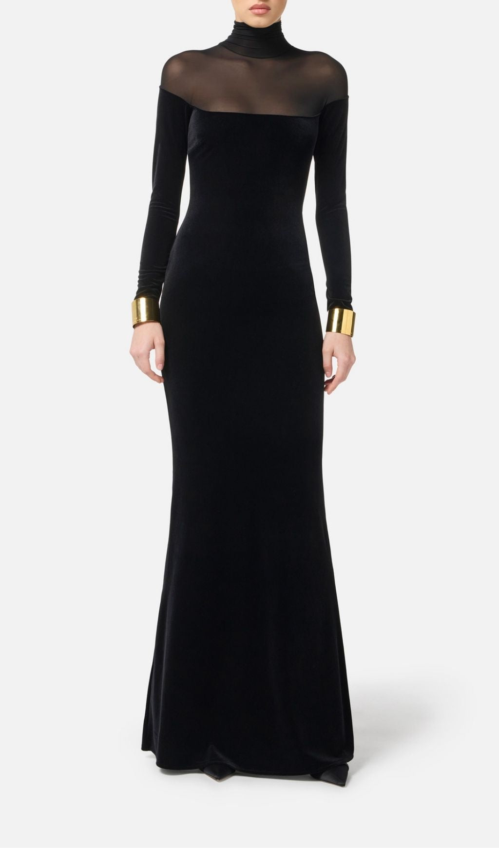 Katie Black Long Sleeve Maxi Dress
