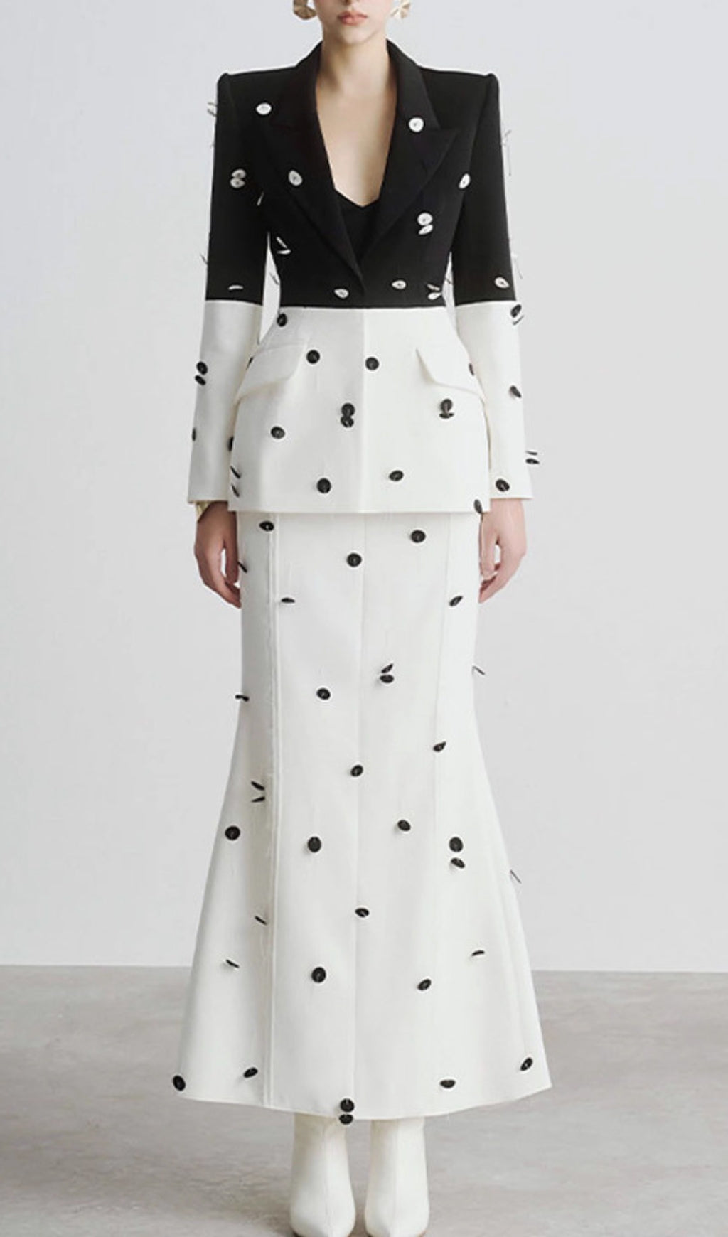 Averi Sequin Blazer Skirt Set