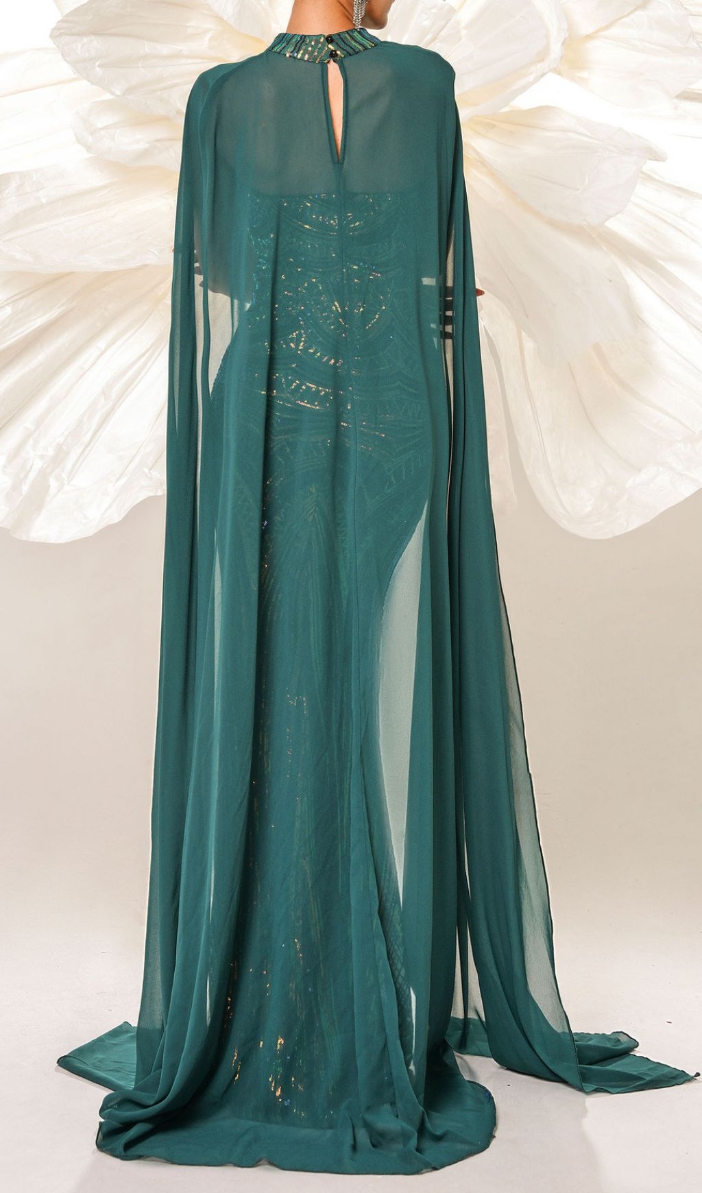 Chalice Green Sequin Maxi Dress