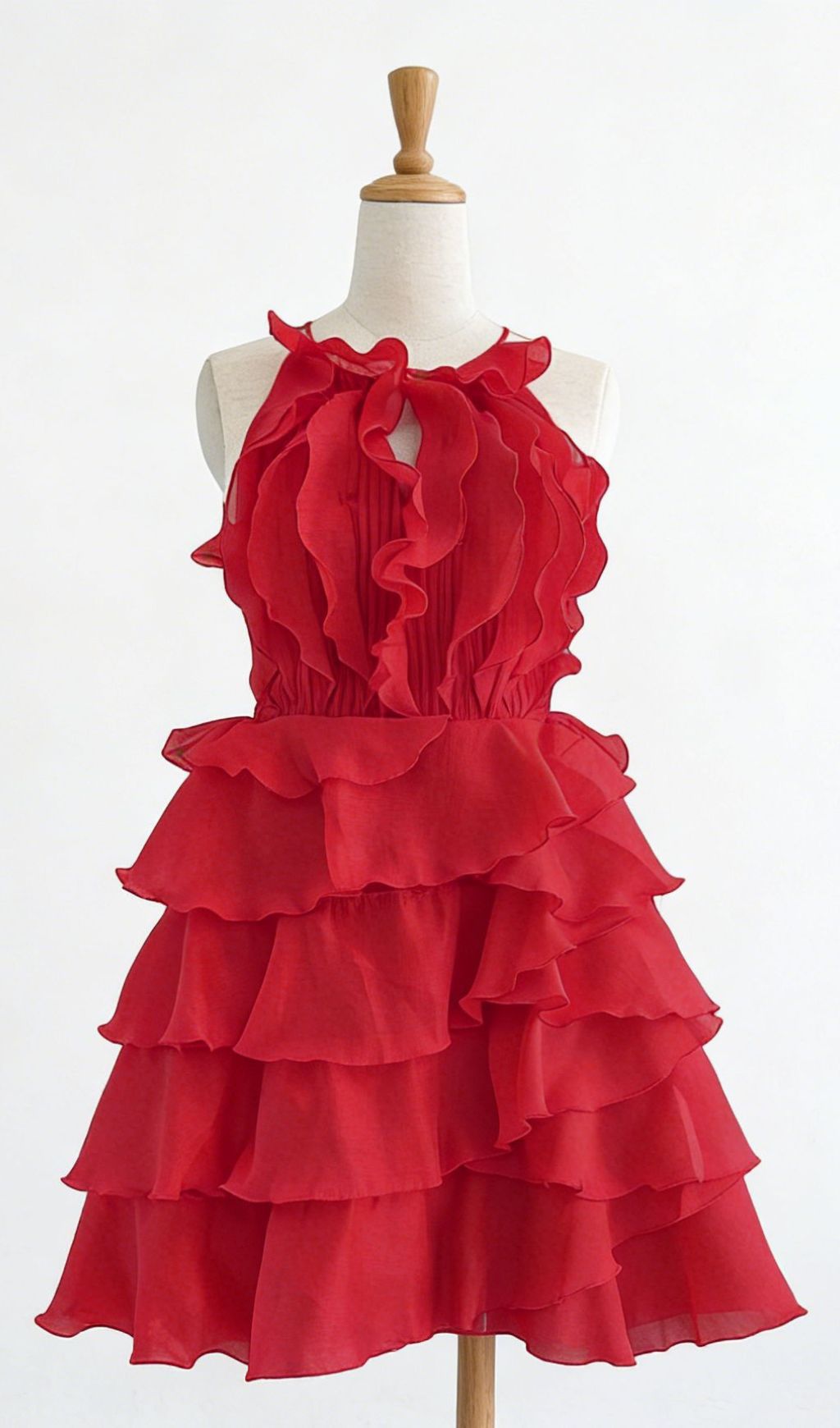 Kadyn Halter Ruffle Mini Dress