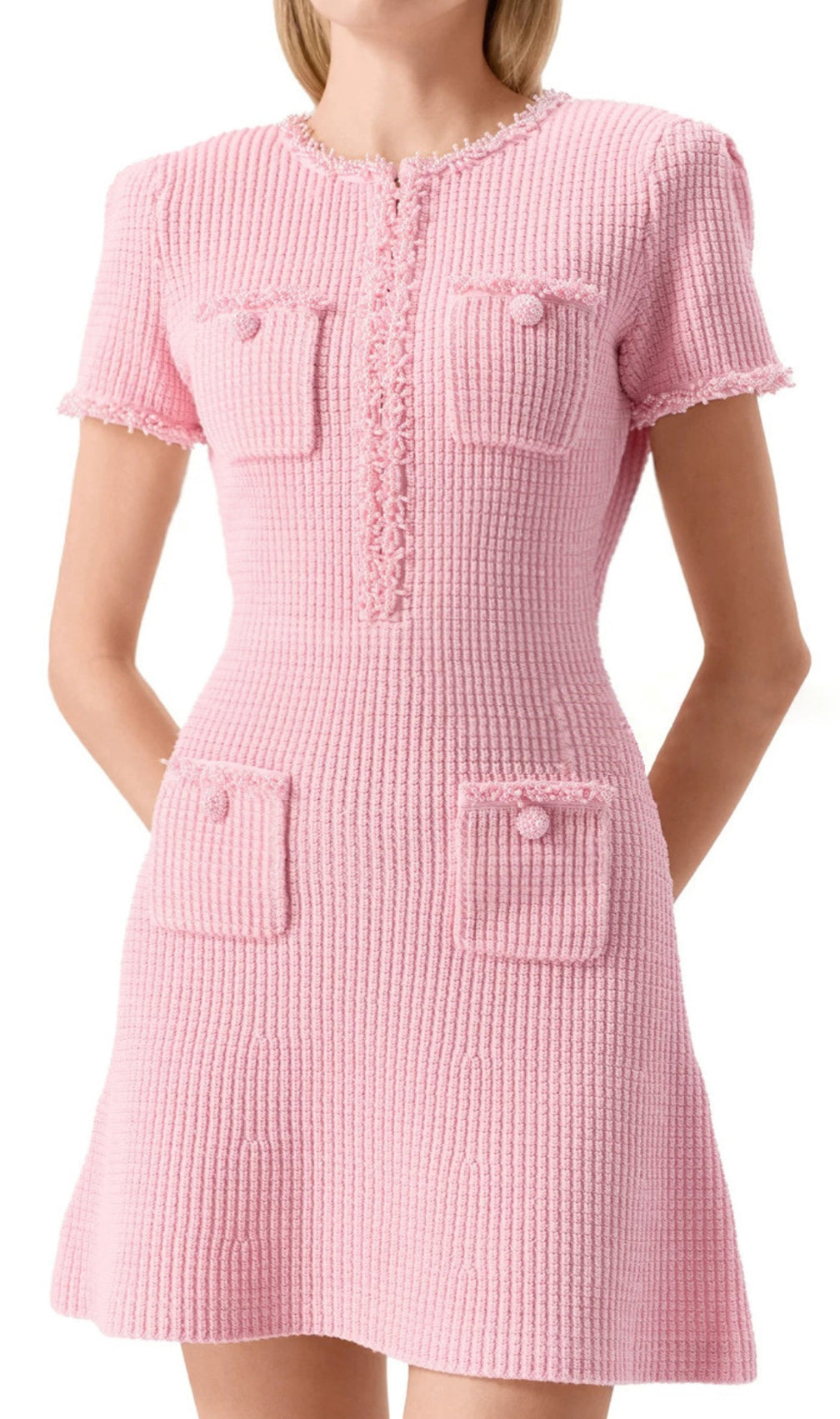 Emme Beaded Knit Mini Dress