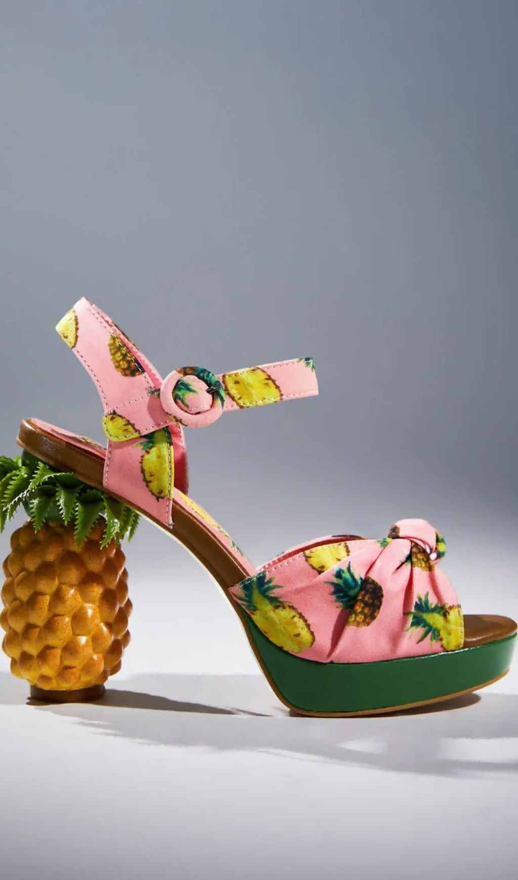 Azhira Pink Pineapple Paradise Platform Sandals
