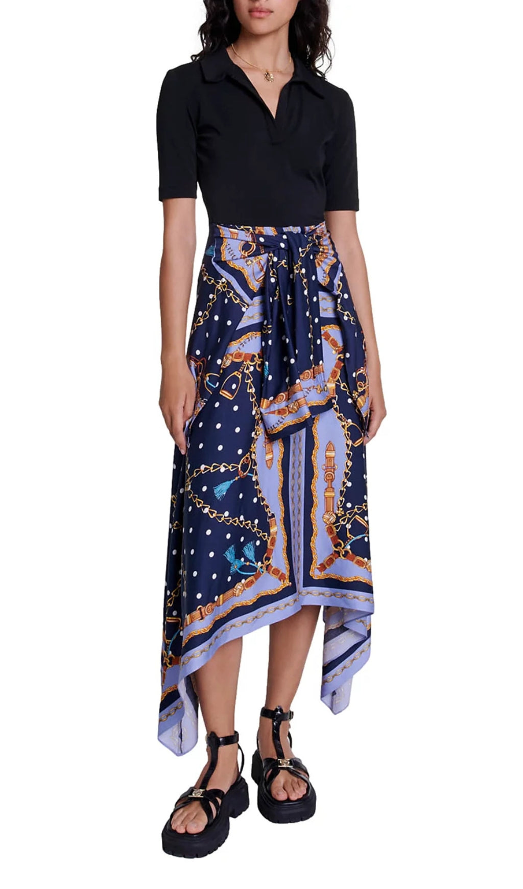 Raprichaine Mixed Media Dress