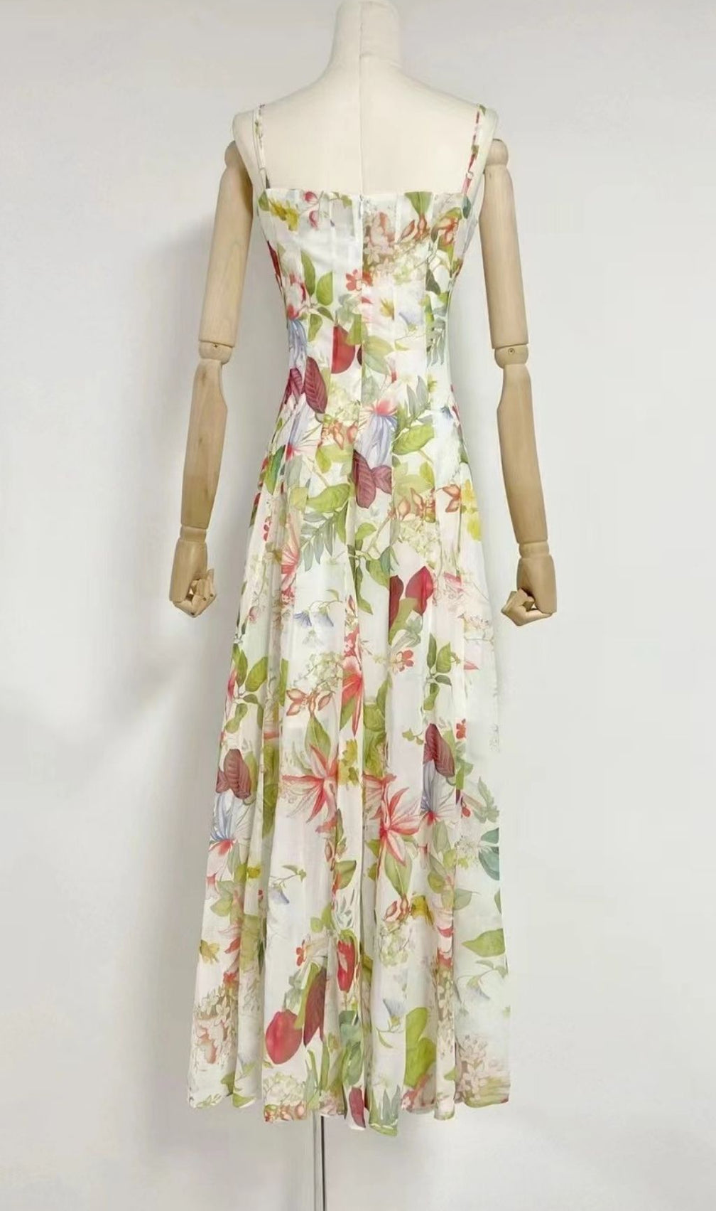 Kennice Elegant Strappy Floral Maxi Dress - Perfect for Summer Weddings & Garden Parties