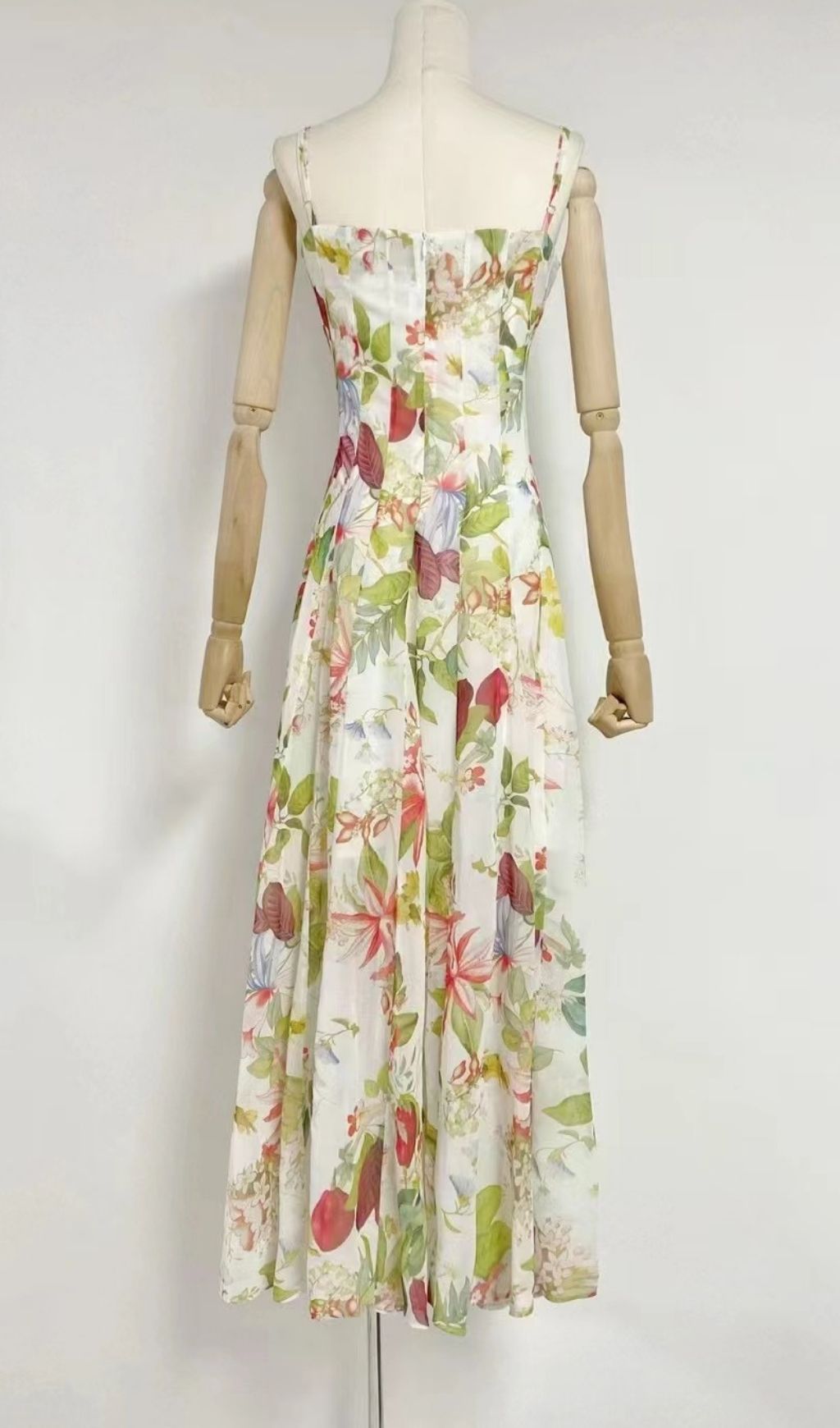 Kennice Elegant Strappy Floral Maxi Dress - Perfect for Summer Weddings & Garden Parties
