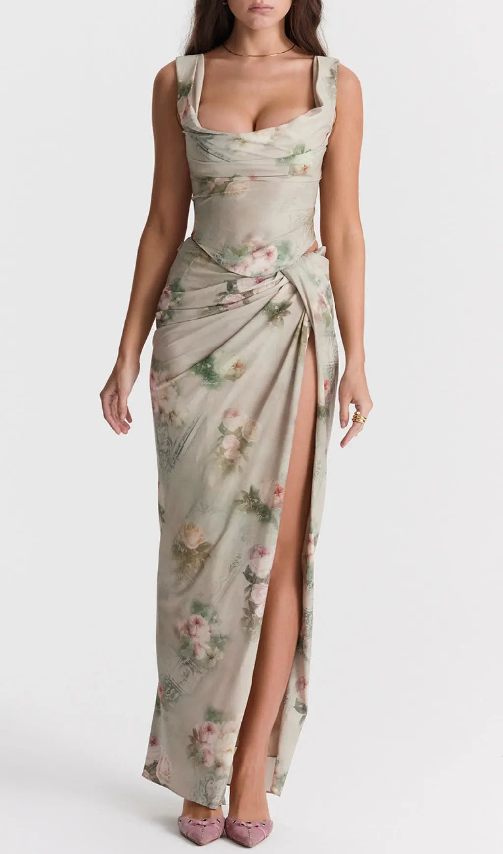 Vintage Floral Two Piece Set
