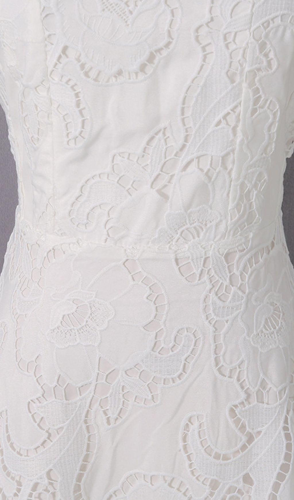 Jenelle Elegant White Floral Embroidered Midi Dress | Strappy Square Neck for Summer Events