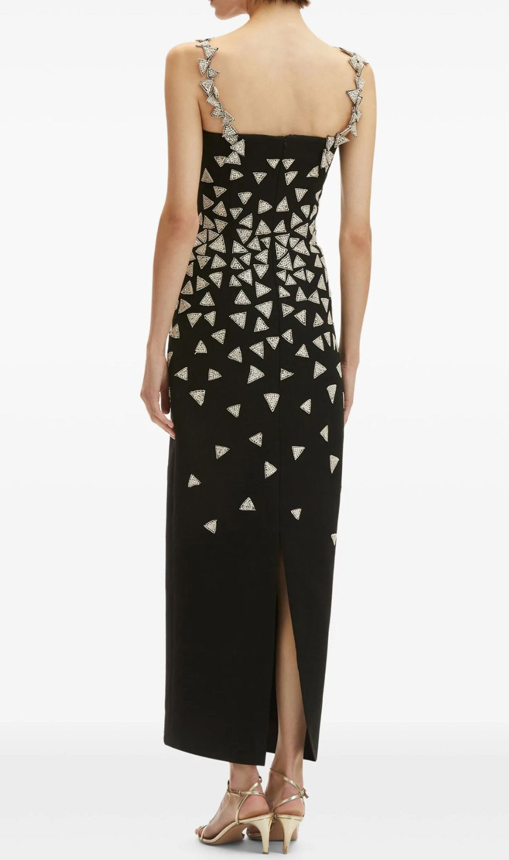 Firuz Black Diamante Bandage Maxi Dress