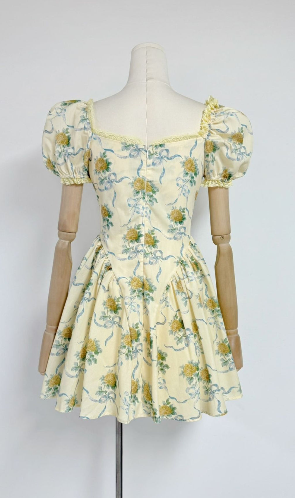 Fantasia Floral Square Neck Mini Dress