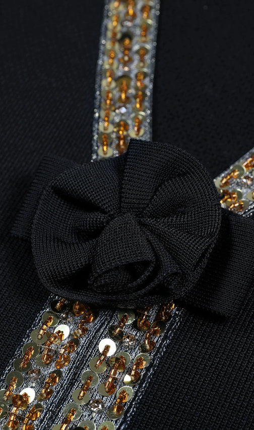 Emilia Flower Embellished Skirt Set