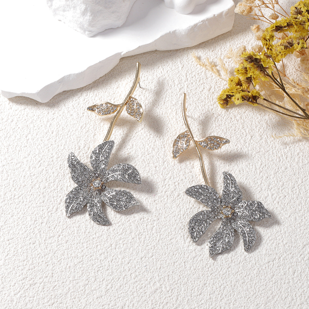 Dazzling Josephe Bloom Statement Earrings for Women