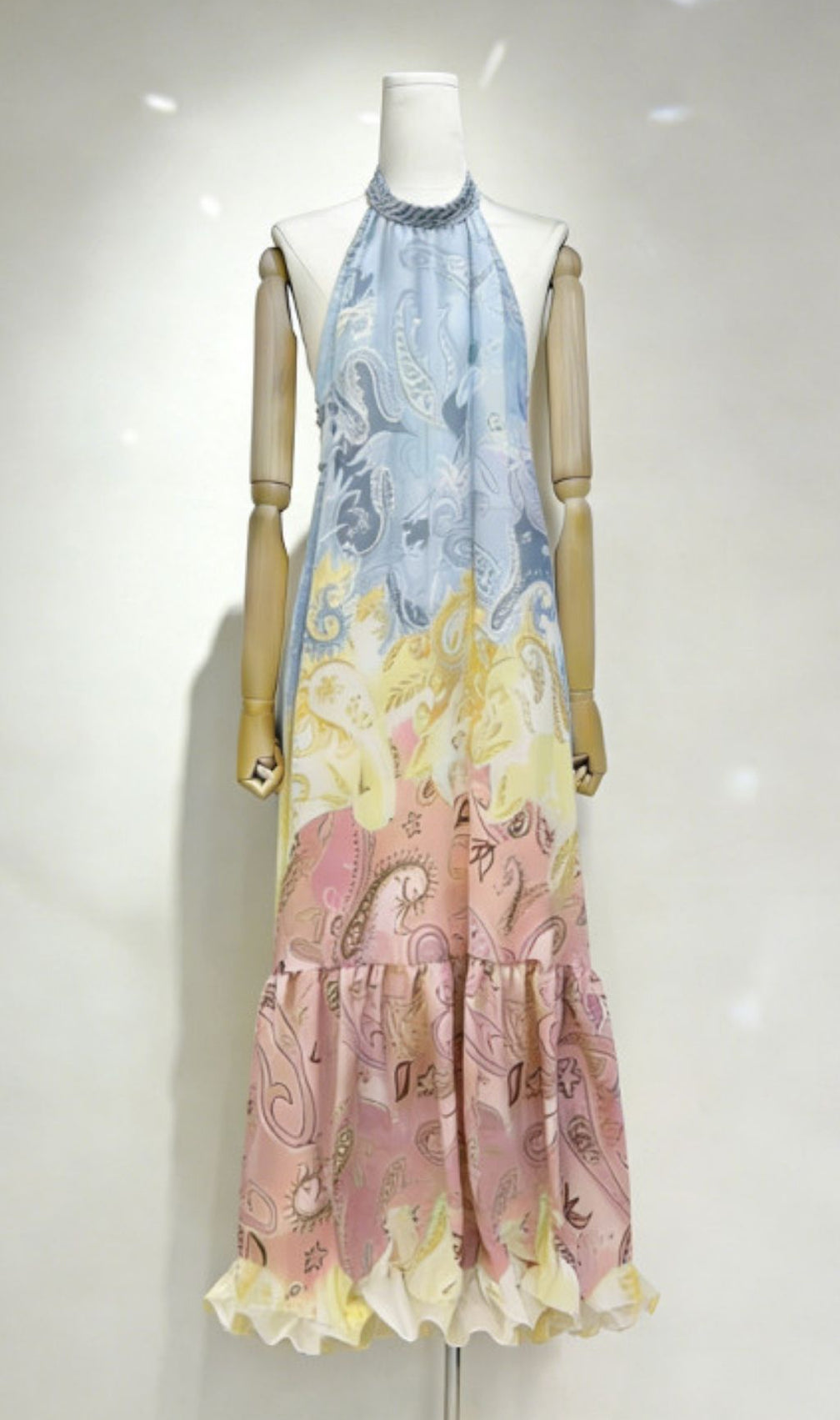 Kizzy Halter Printed Maxi Dress