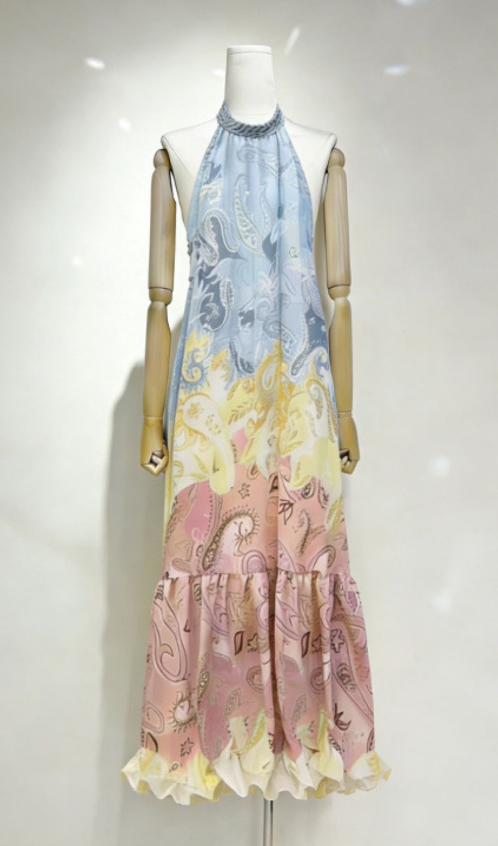 Kizzy Halter Printed Maxi Dress