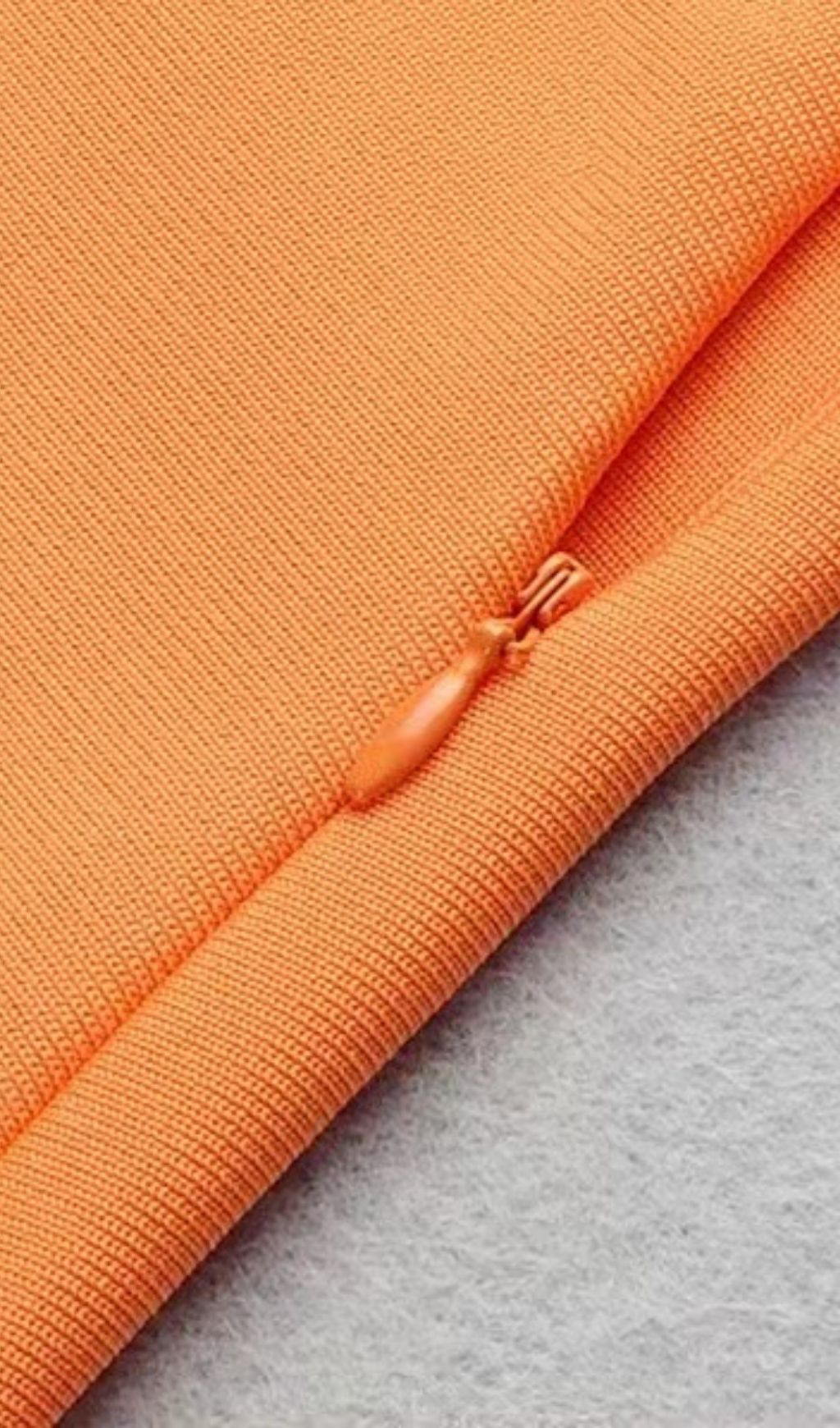 Neon Orange Plunging Neck Batwing Sleeve Backless Bodycon Bandage Dress