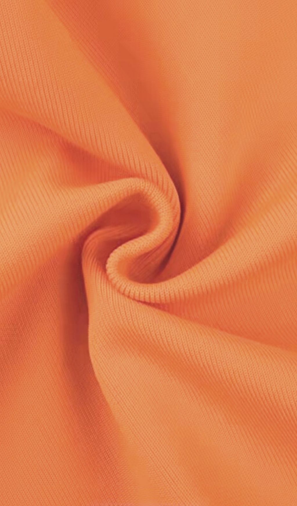 Neon Orange Plunging Neck Batwing Sleeve Backless Bodycon Bandage Dress