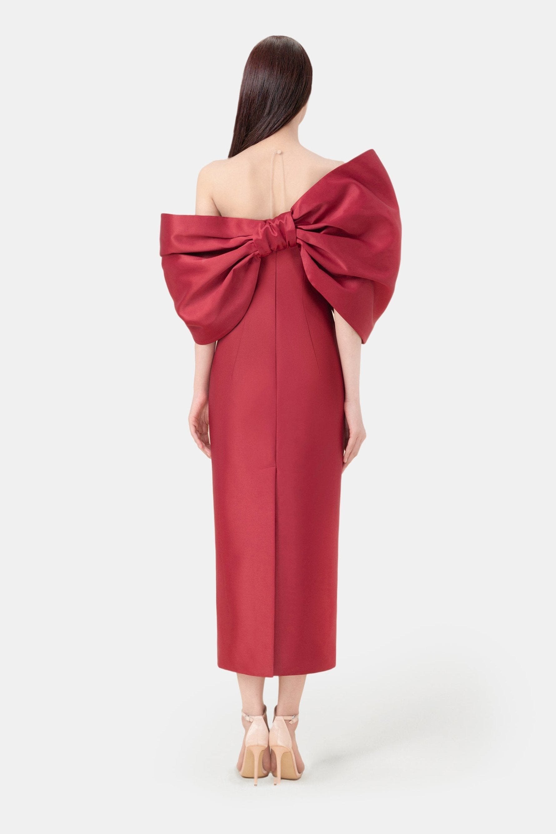 RED BIG BOW DRESS