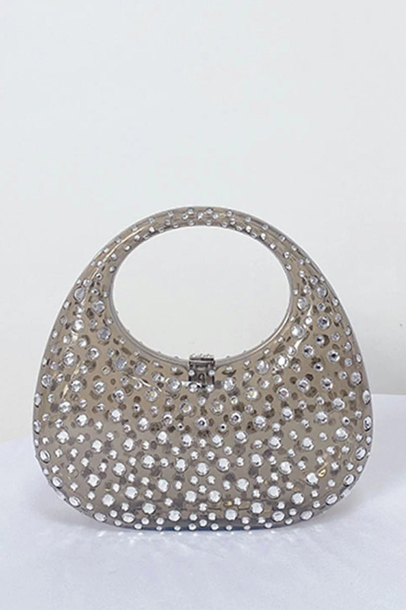 Onyx Diamond Glass Handbag