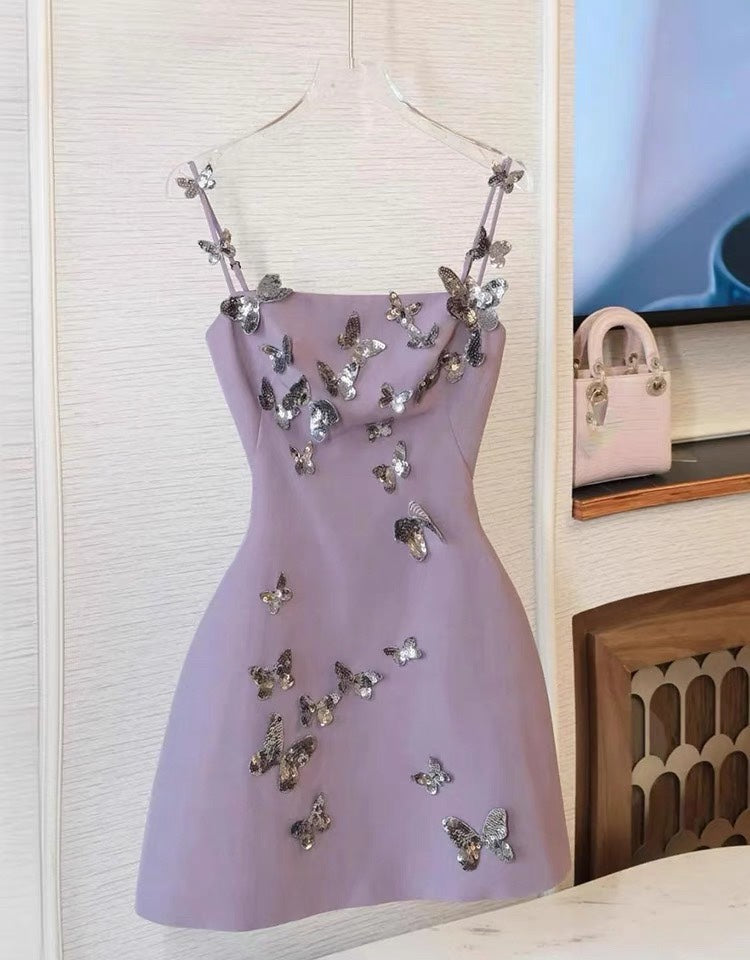 Aldis Butterfly Spaghetti Mini Dress