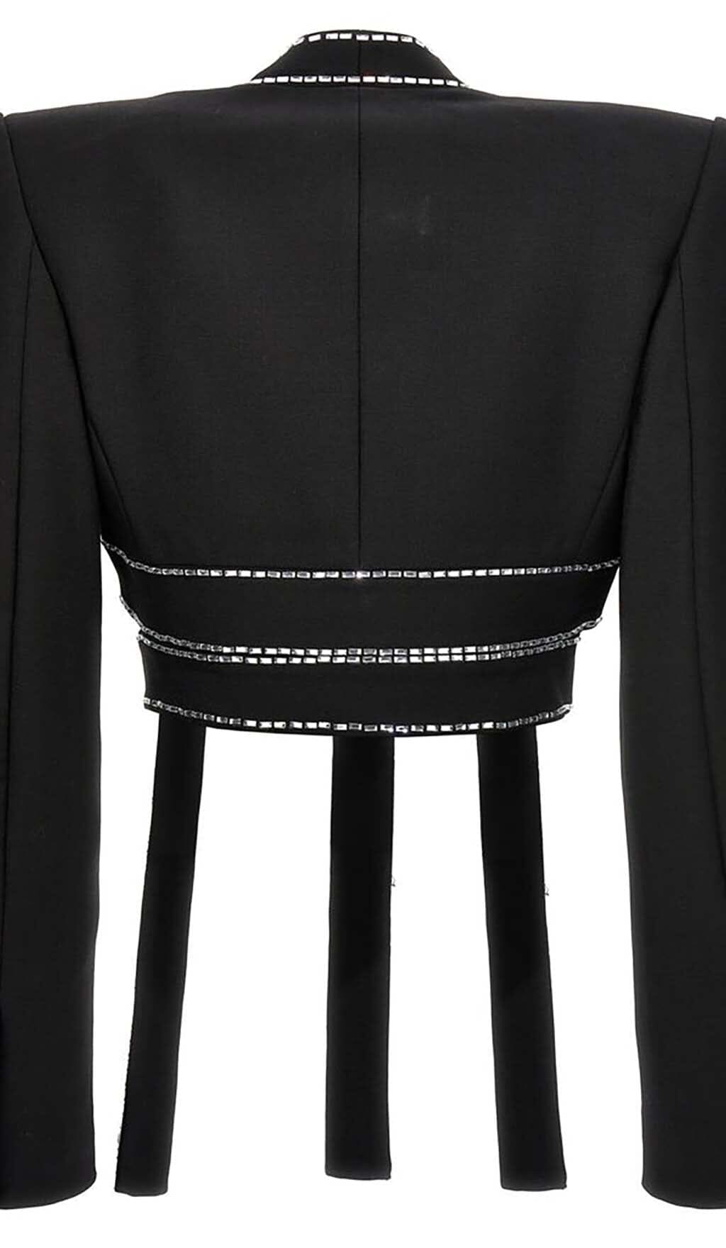 EMBELLISHED ROPE TWO PIECES IN BLACK