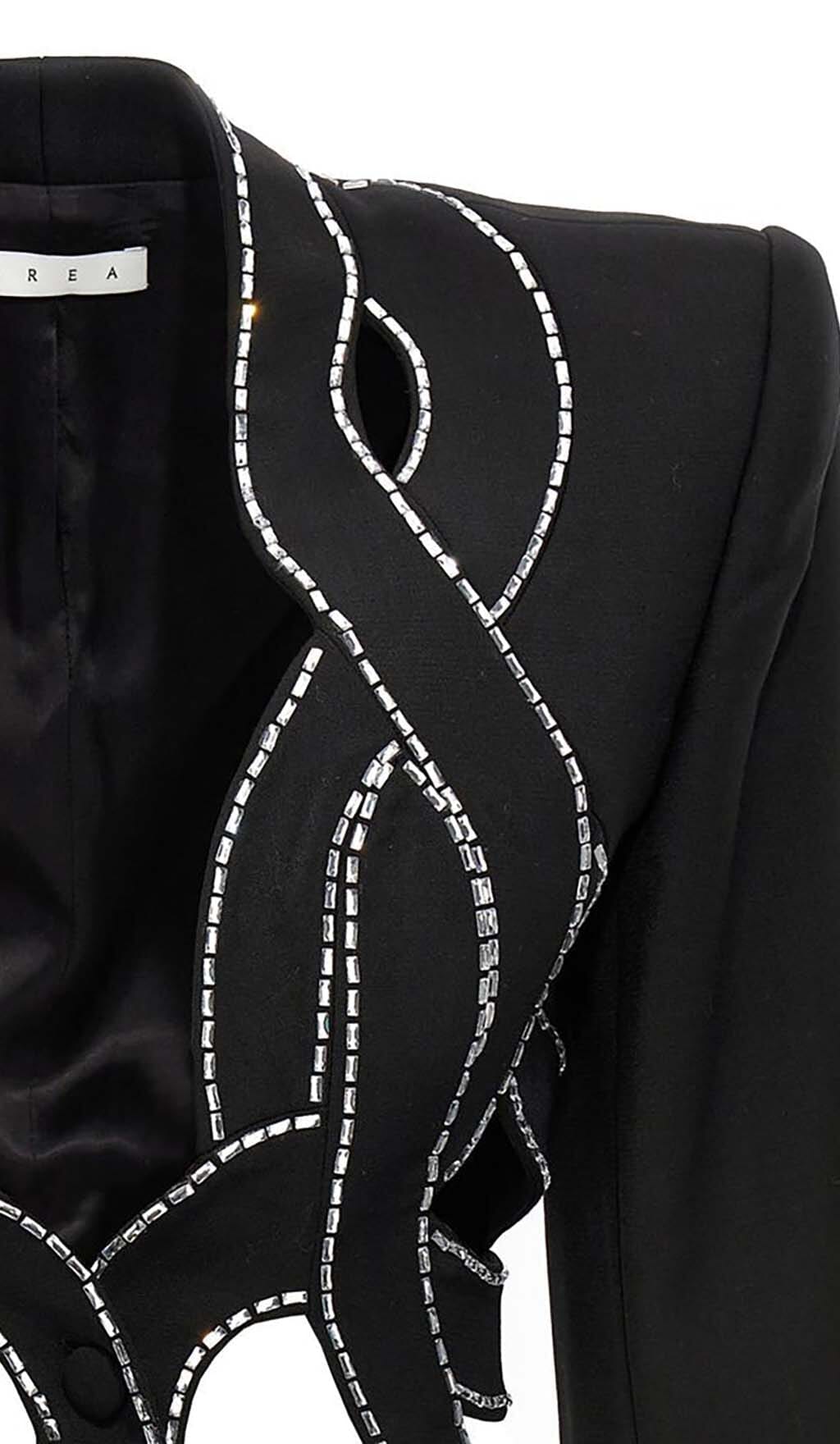 EMBELLISHED ROPE TWO PIECES IN BLACK