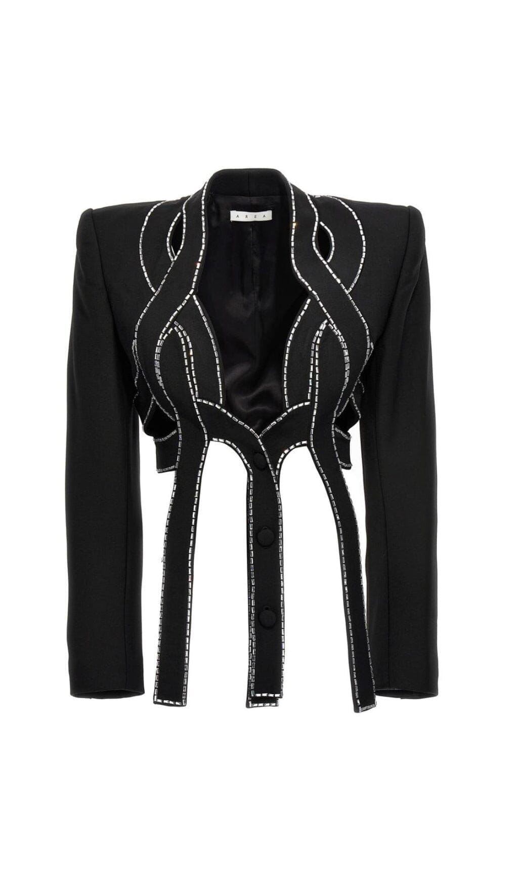EMBELLISHED ROPE TWO PIECES IN BLACK