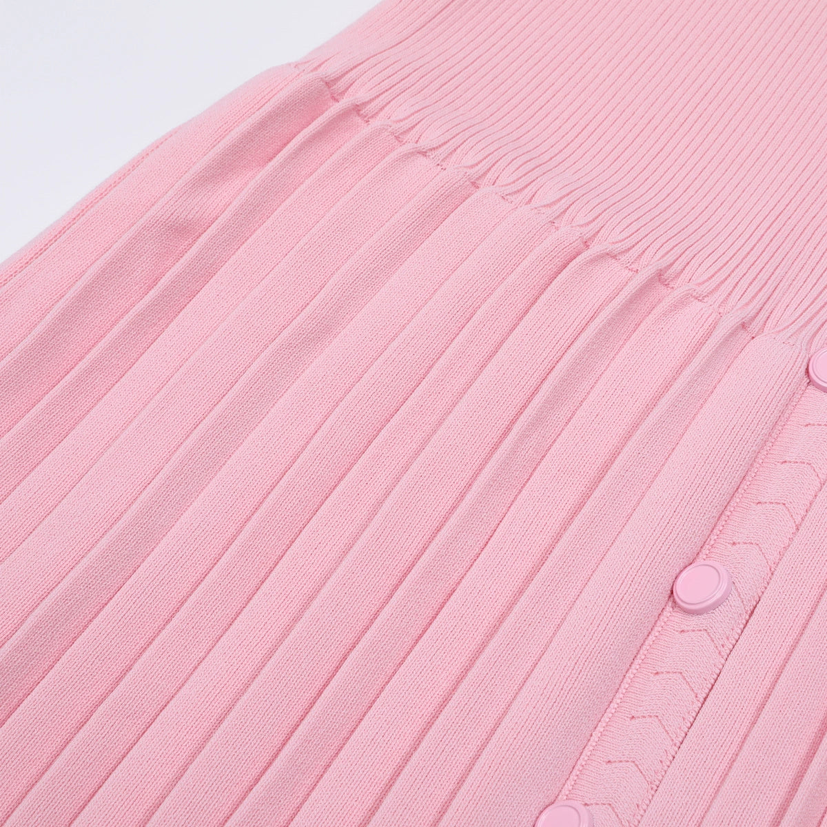 Jackie Pink Ribbed Knit Maxi Dress & Cardigan Set - Effortless Style & Comfort for Women