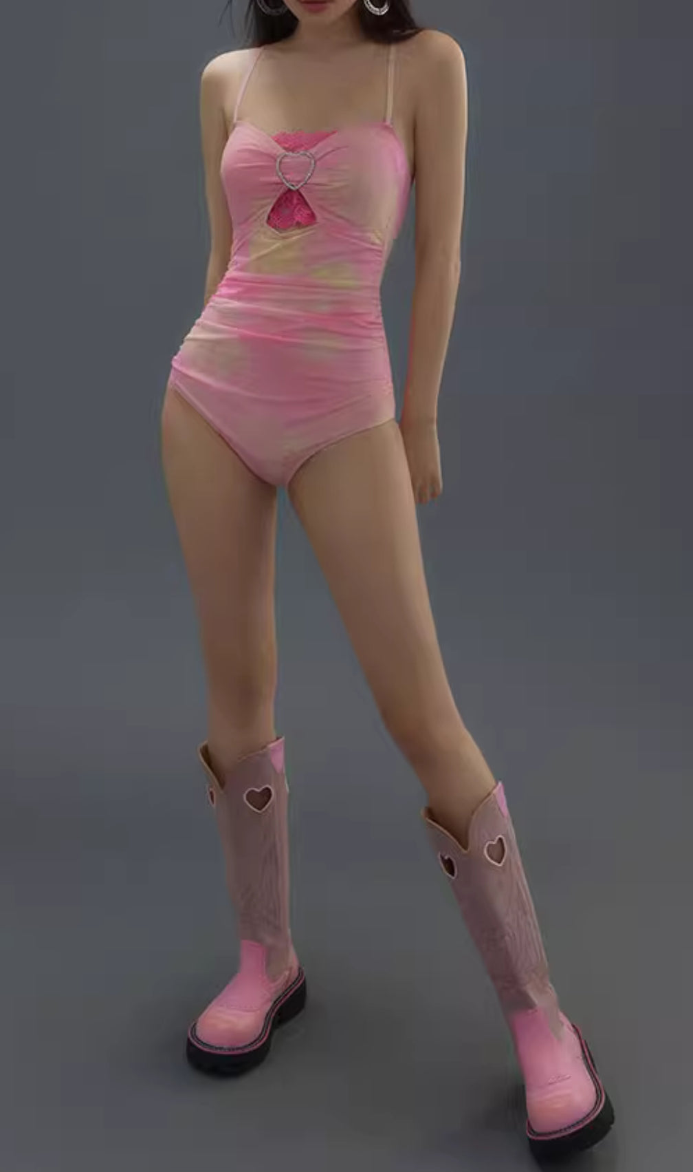 Duy Pink One-Piece Swimsuit