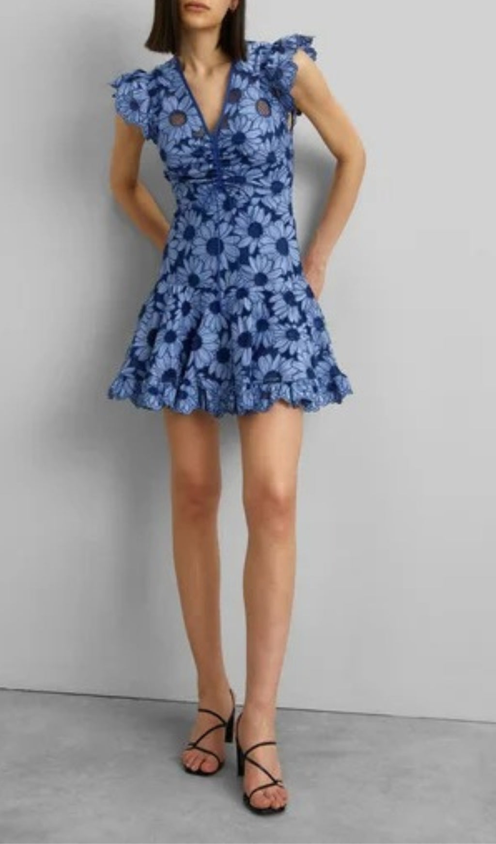 Annis Flower Printed Mini Dress