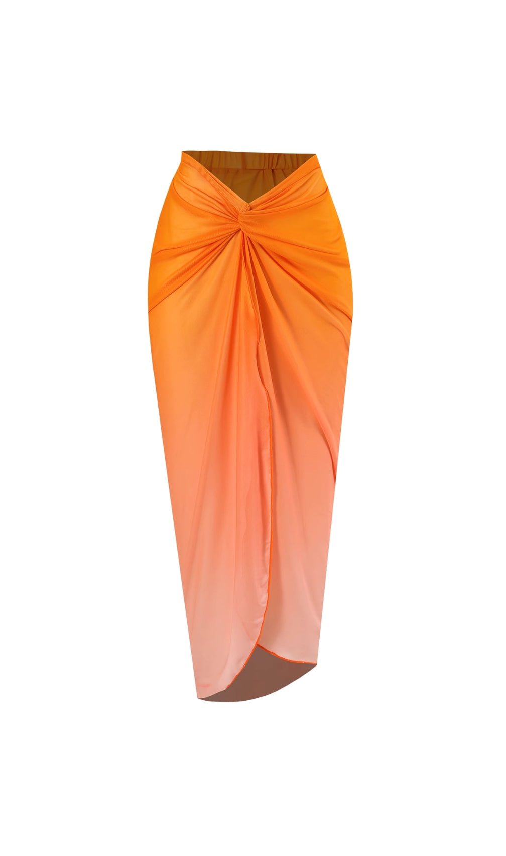 Danae Orange Flower Two-Piece Swimsuit