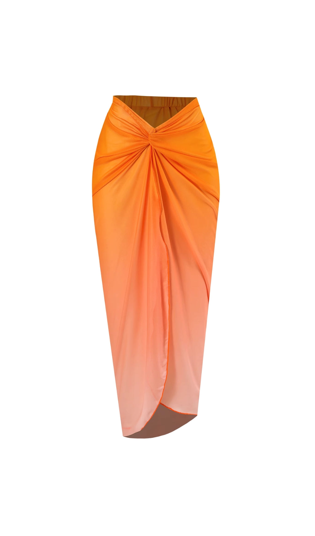 Danae Orange Flower Two-Piece Swimsuit