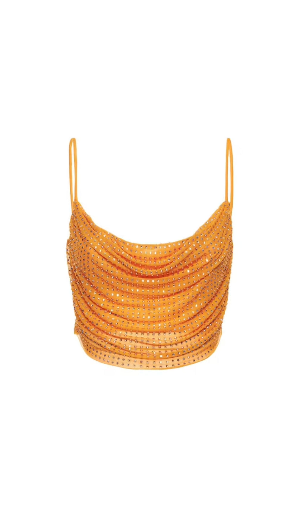 Buzz Orange Diamond Maxi Skirt Set