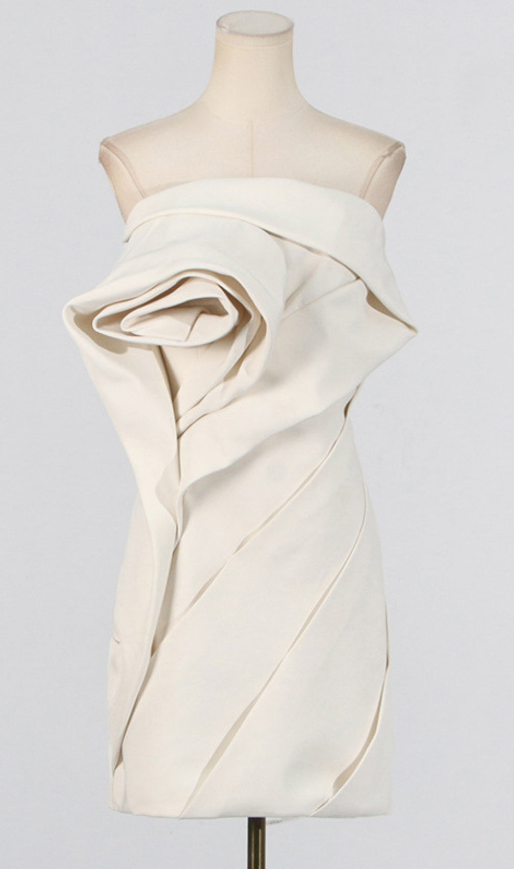 Calissa Strapless Flower Mini Dress