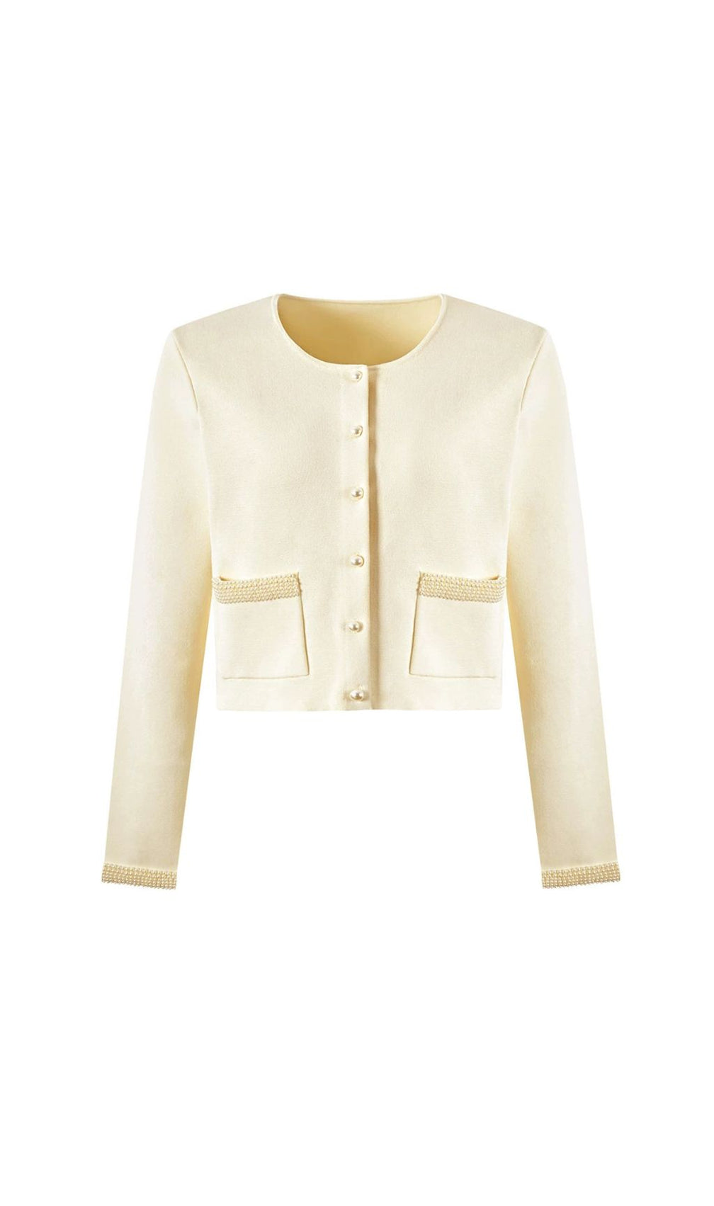 Fatin Knit Beaded Cardigan & Midi Dress