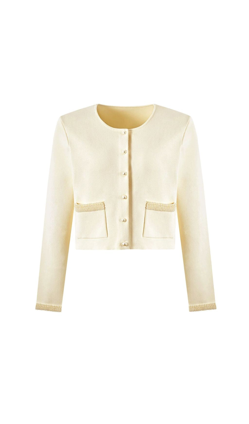 Fatin Knit Beaded Cardigan & Midi Dress